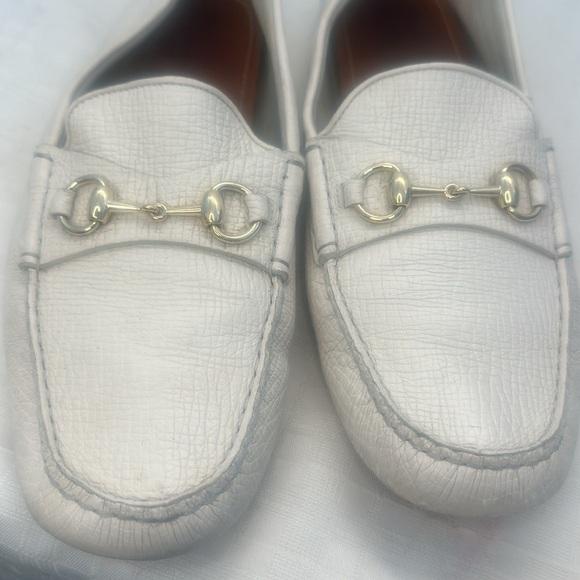 Gucci Horsebit Acapulco Loafer Drivers in Mystic White Size 10.5 - Picture 7 of 13